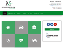 Tablet Screenshot of mcalpinagency.com